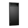 ASI 6474-2-41PC Simplicity™ Semi-Recessed Stainless Steel Waste Receptacle - Matte Black