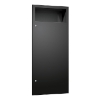 ASI 6474-41PC Simplicity™ Recessed Stainless Steel Waste Receptacle - Matte Black
