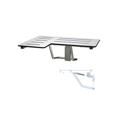 Slow Close Folding Shower Seat - Right