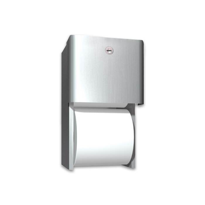 ASI 0697-GAL Stainless Steel Shelf And Double Toilet Tissue Holder 