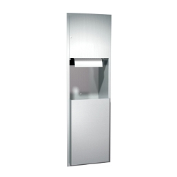 Paper Towel Dispenser and Waste Receptacle