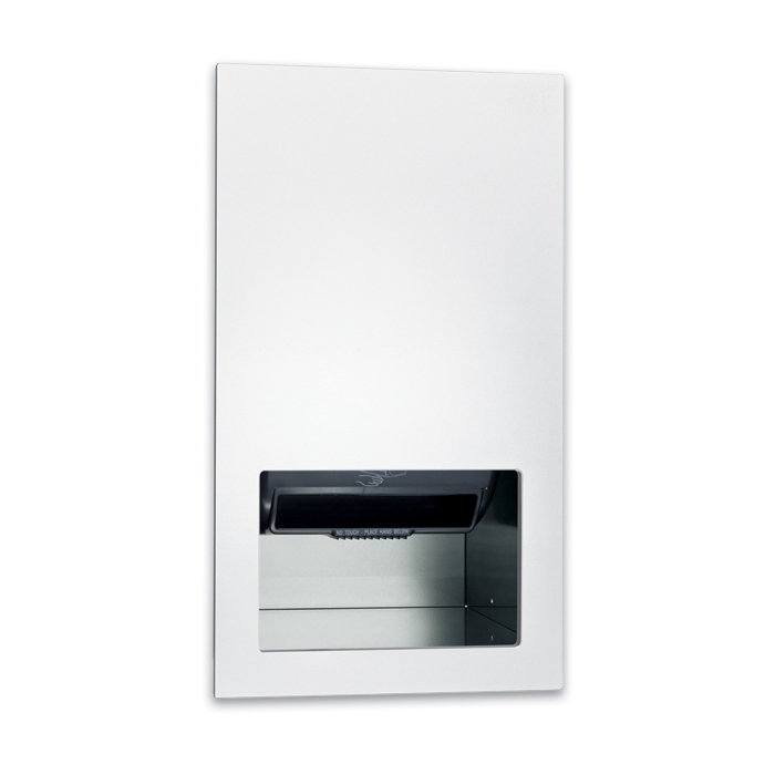 ASI 645210A-00 Piatto™ Completely Recessed Automatic Roll Paper Towel  Dispenser – Battery Operated – White Phenolic Door #ASI-645210A-00