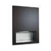 ASI 6457-41 Piatto™  Completely Recessed Paper Towel Dispenser  – Matte Black Phenolic Door