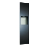 ASI 6467-41 Piatto™  Completely Recessed Paper Towel Dispenser and Waste Receptacle  – Matte Black Phenolic Door