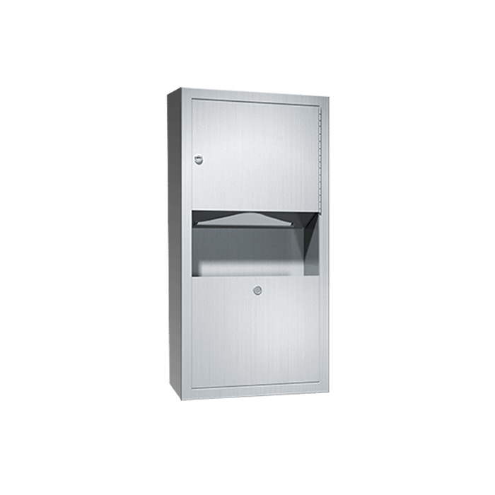  Paper Towel Dispenser and Waste Receptacle