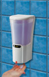 Touchless Soap Dispenser - White - 70150 soap dispenser, touchless soap dispenser, touchless dispenser, shampoo dispenser, touchless shampoo dispenser, shower soap dispenser, shower shampoo dispenser