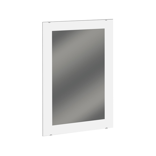 Frosted Frameless Mirror - Solid Border