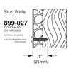Bradley Mounting Kits for Stud Walls - 899-027