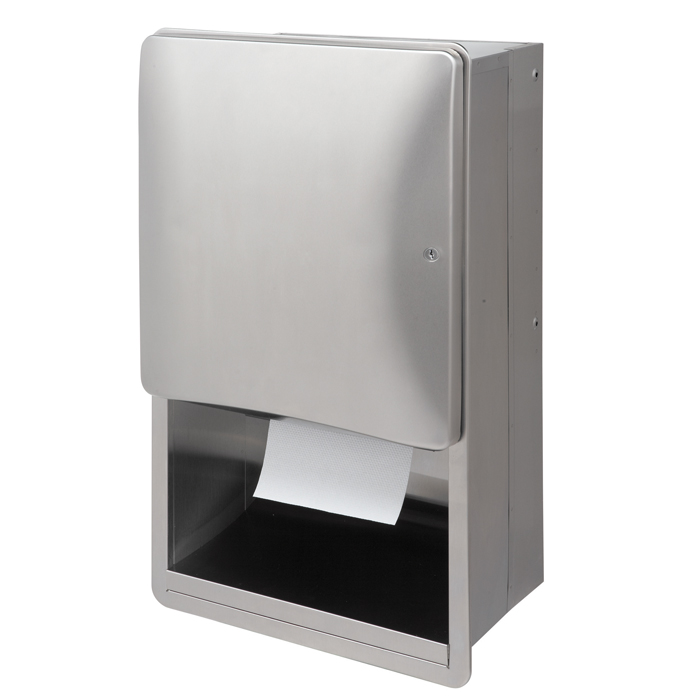 Roll paper towel dispenser