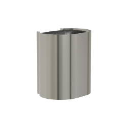 Bradley 3B1 Elvari Brushed Stainless Surface Mounted Waste Receptacle - Various Sizes 