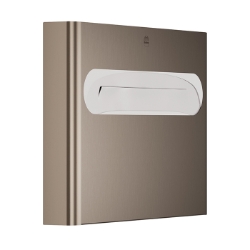 Bradley 5B1-110000-BZ Elvari Brushed Bronze Surface Mounted Seat Cover Dispenser - Medium Capacity 