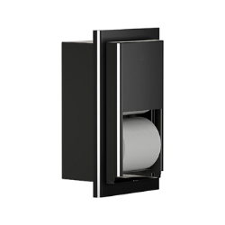 Bradley 5B2-000000-BB Elvari Brushed Black Recessed Toilet Paper Dispenser 