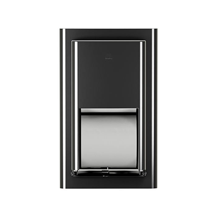 Bradley 5B2-000000-BB Elvari Brushed Black Recessed Toilet Paper