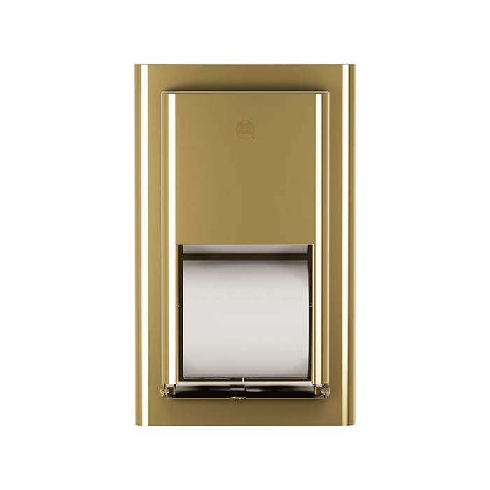 Bradley 5B2-000000-BR Elvari Brushed Brass Recessed Toilet Paper
