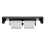 Bradley 5B2-110089-BB Elvari Brushed Black Toilet Paper Dispenser With Shelf  - 5B2-110089-BB