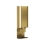 Bradley 6B1-110 Elvari Brushed Brass Surface Mounted Manual Soap Dispenser with Drip Tray - Liquid and Foam Soap Option - 6B1-110000T-BR