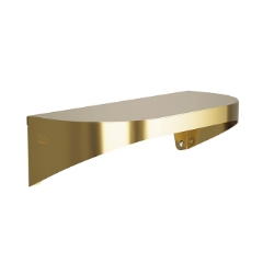 Bradley 7B2 Elvari Brushed Brass Shelf 5" Depth - Various Sizes 