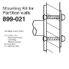 Bradley Exposed Mounting Kits for Partition Walls - 899-021