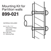 Bradley Exposed Mounting Kits for Partition Walls - 899-021