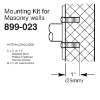 Bradley Exposed Mounting Kits for Masonry Walls - 899-023