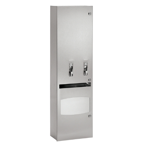 Napkin/Tampon Vendor With Disposal - Surface Mounted