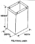 Polyvinyl Waste Receptacle Liner - Bradley Model P11-003