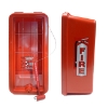 CATO 10551-H Chief Plastic 5 lbs. Fire Extinguisher Cabinet - Red