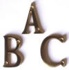 2"  Solid Brass Letters 