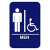 California Approved Men Handicap ADA Restroom Sign
