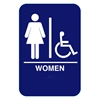 California Approved Women Handicap ADA Restroom Sign