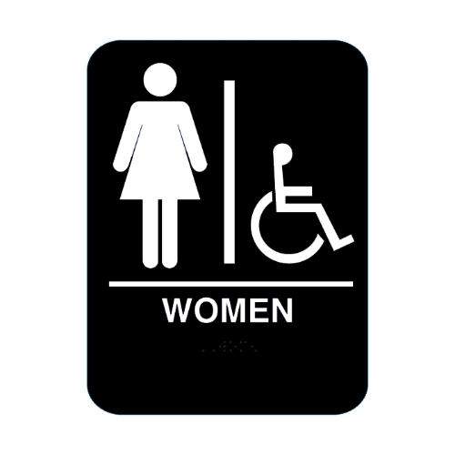 Women Handicap Restroom Sign