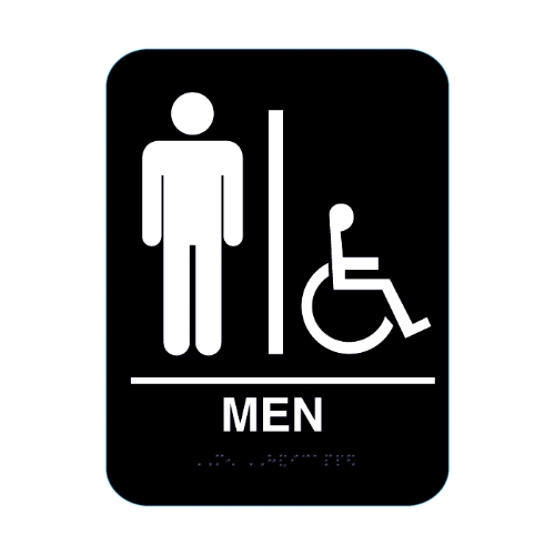 Men's Handicap Restroom Sign