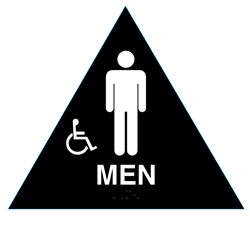 Title 24 Mens Handicap Restroom Sign
