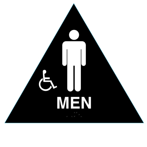 Title 24 Men's Handicap Restroom Sign