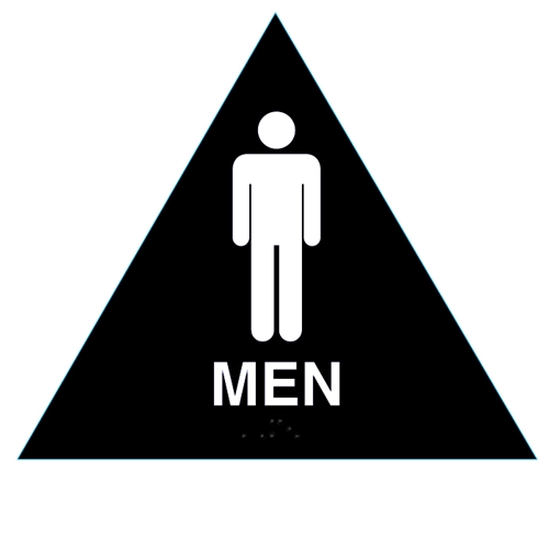 Men Title 24 Restroom Sign