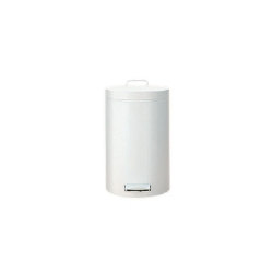 6 Inch White Step Can