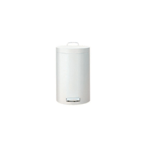 6 Inch White Step Can