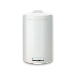 8 Inch White Step Can