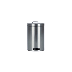 6 Inch Brushed Steel Step Can