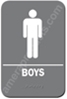 Restroom Sign Boys Grey 4413 restroom sign Boys , Boys handicap restroom sign, ADA mens restroom handicap sign
