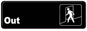 Out Sign Photo Out Sign Black 5514 #EP-5514