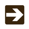 Arrow Sign EP3861 - White on Dark Brown