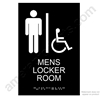 Men's Locker Room Sign EP5346 - White on Black
