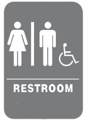 Unisex Restroom Sign