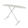 Hospitality 1 IBTACDSF11 Basic Full Size Ironing Board - Light Khaki Cover / White Legs