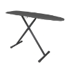 Hospitality 1 IBTBCDSF21 Basic Full Size Ironing Board - Charcoal Cover / Black Legs