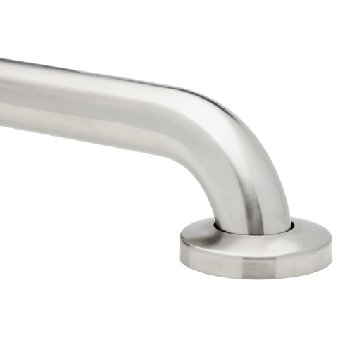 No Drilling Required Brushed Stainless Steel Grab Bar 1½”