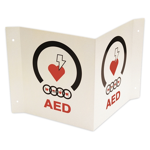JL Industries 14TS AED tent wall sign