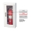 JL Ambassador 1012F10-FX2™ Fire Rated Semi-Recessed 10 lbs. Fire Extinguisher Cabinet - JLI-1012F10-FX2A