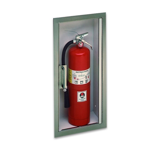JL C1023W10 Academy Aluminum Surface Mounted Fire Extinguisher Cabinet With  Lock